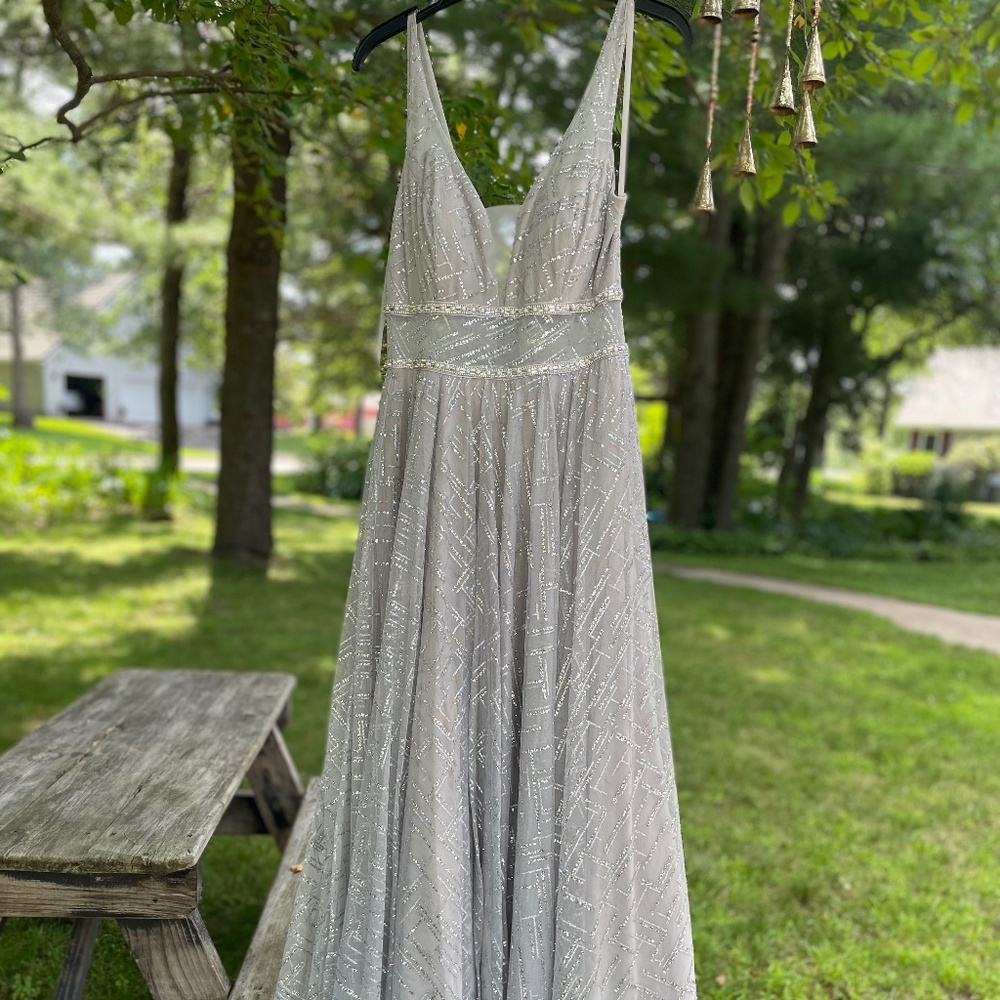 Silver Prom Dress